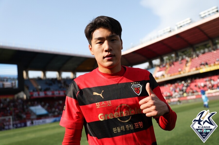 ▲ 포항 스틸러스 공격수 이호재 ⓒ한국프로축구연맹
