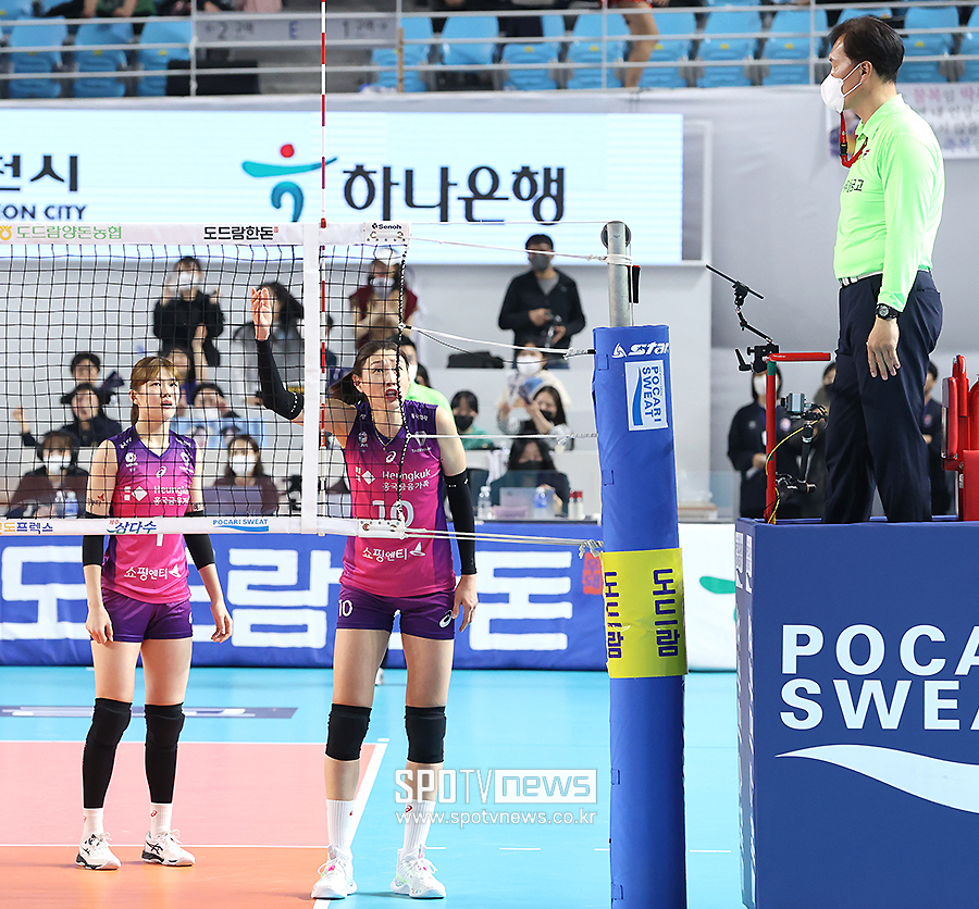 ▲ 김연경 심판 ⓒ곽혜미 기자