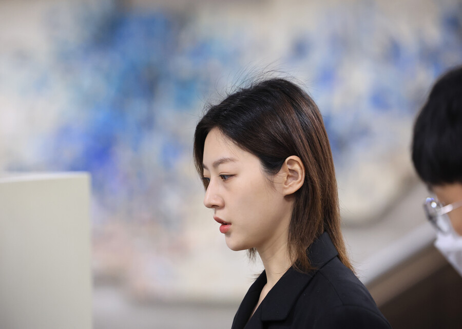 ▲ 5일 음주운전 혐의 선고공판에 출석한 김새론.  ⓒ연합뉴스