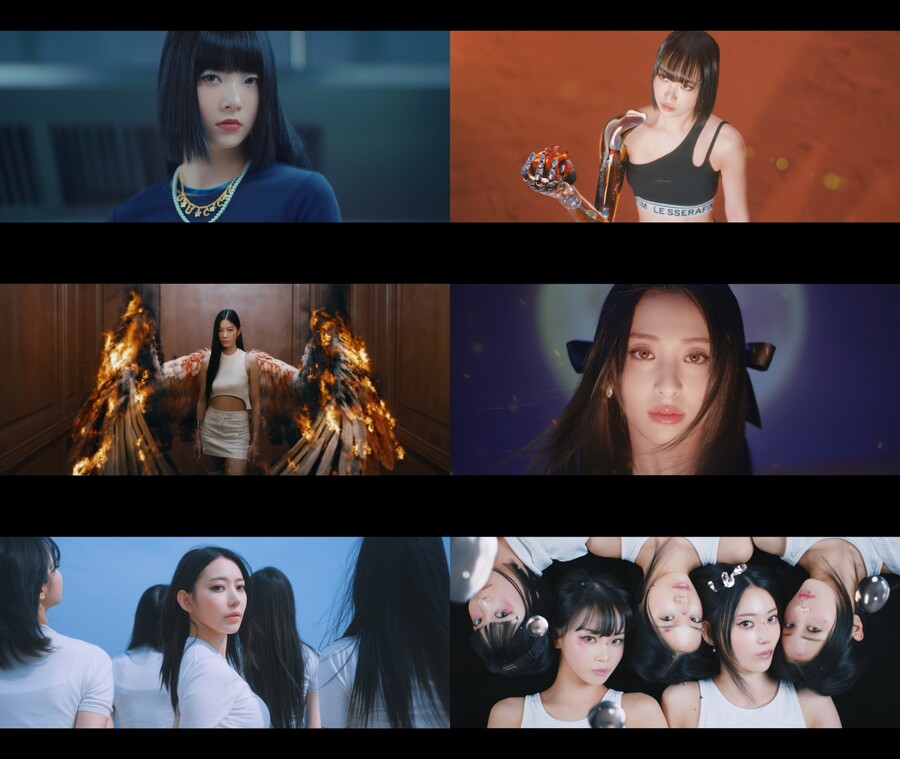 ▲ 르세라핌 '언포기븐' 앨범 트레일러 갈무리. 제공ㅣ쏘스뮤직