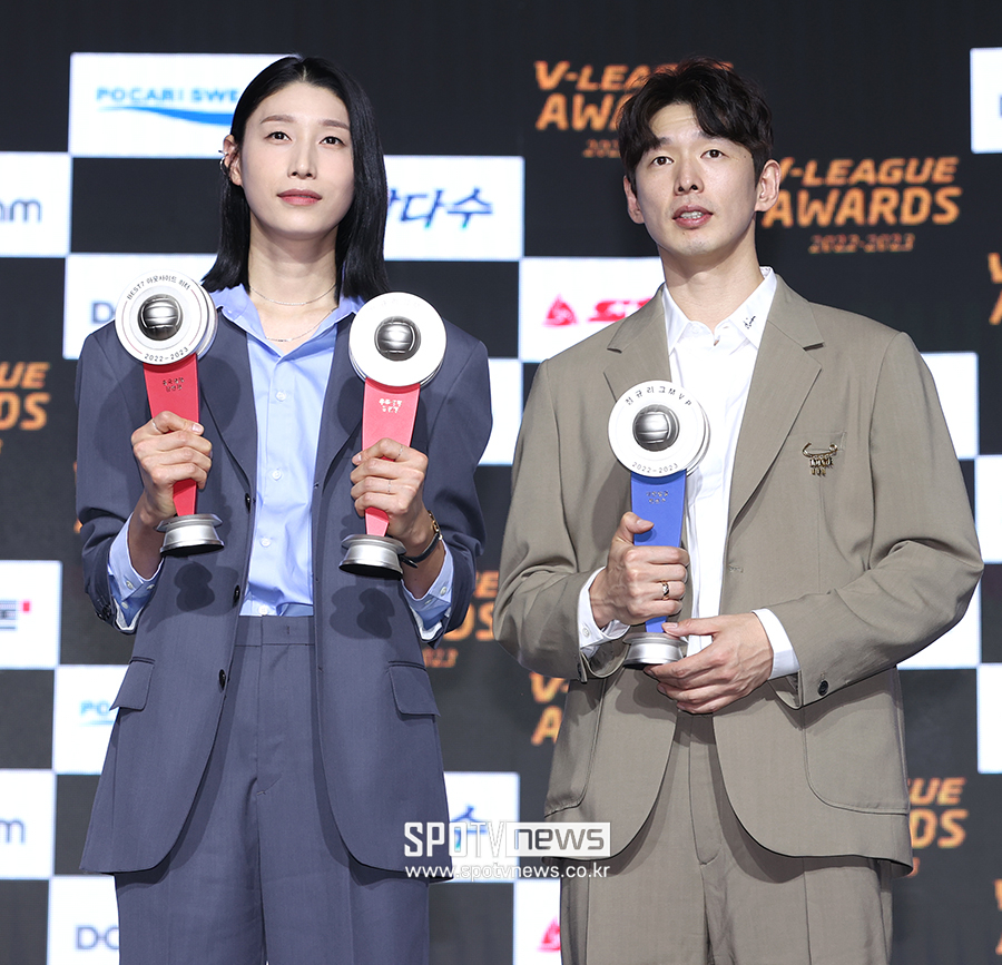 ▲ 김연경 한선수 ⓒ곽혜미 기자