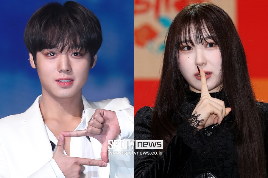 ▲ 박지훈(왼쪽), 이채연. ⓒ곽혜미 기자