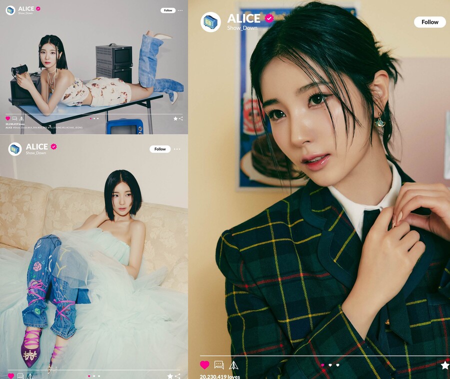 앨리스 소희-가린, 청초하거나 섹시하거나…'쇼 다운' 콘셉트 포토 공개