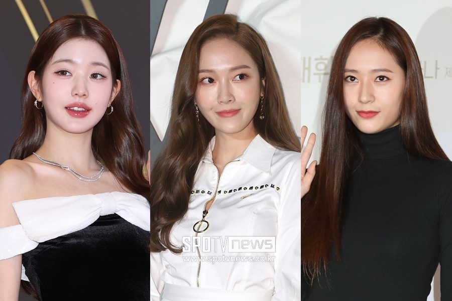 ▲ 장원영, 제시카, 크리스탈(왼쪽부터). ⓒ곽혜미 기자