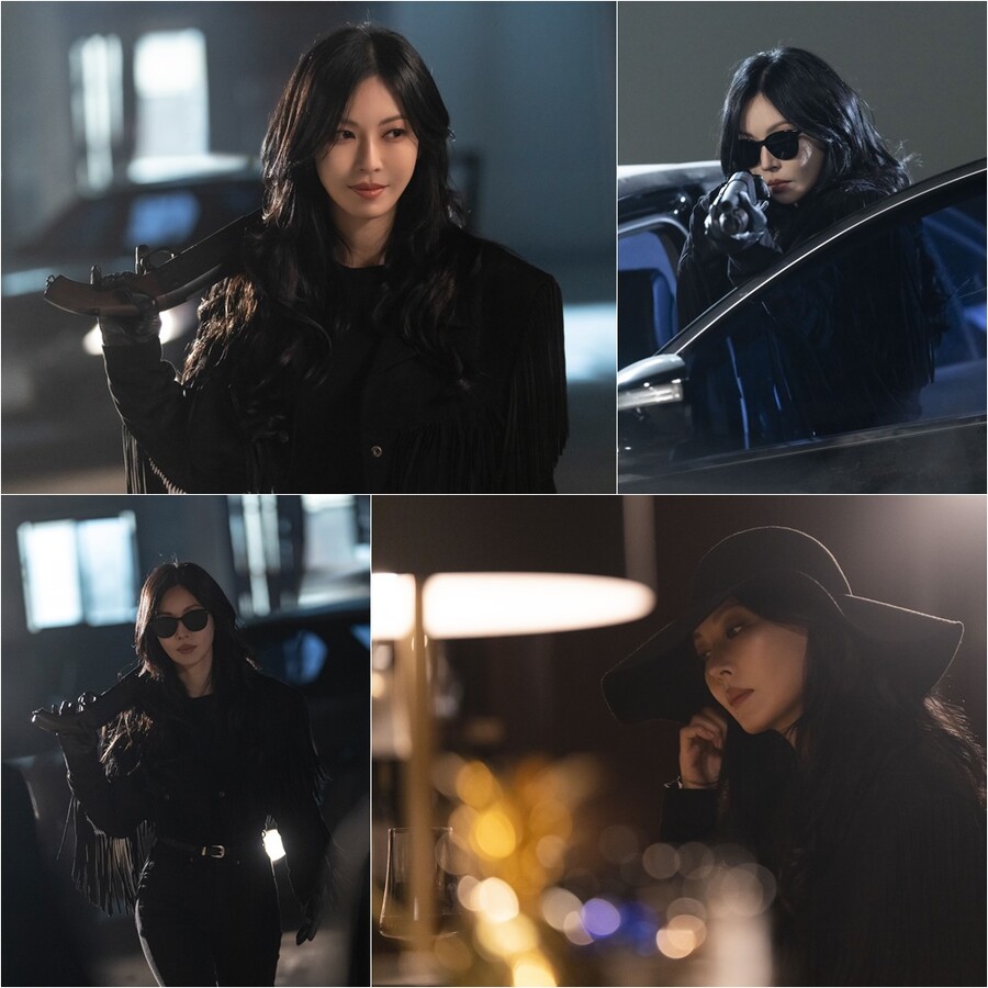 '모범택시2' 김소연, 장총 들었다…'펜트' 천서진보다 더 무서운 '다크 아우라'