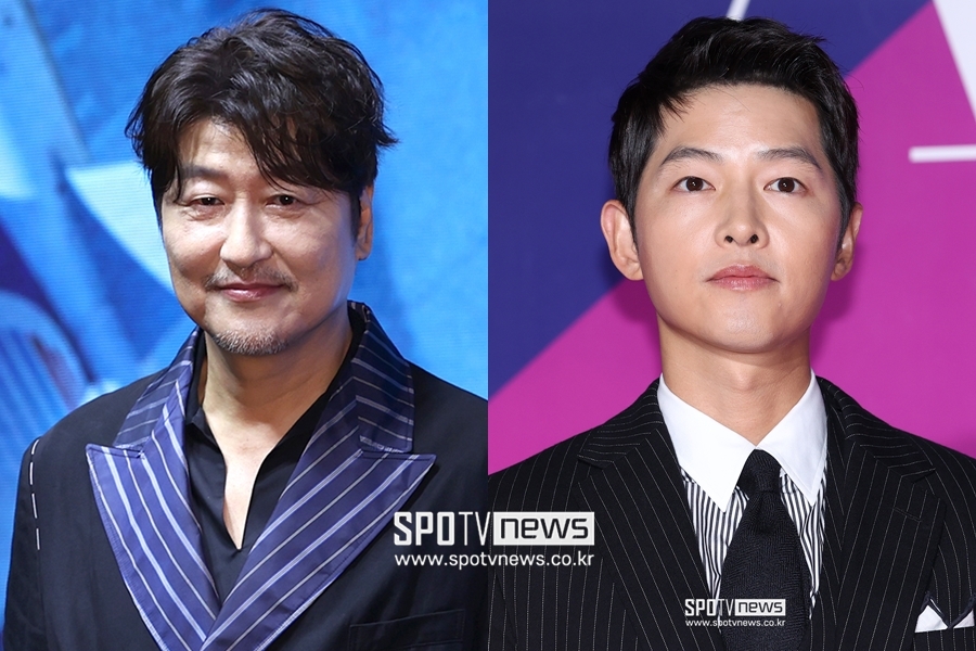 ▲ 송강호(왼쪽), 송중기.  ⓒ곽혜미 기자