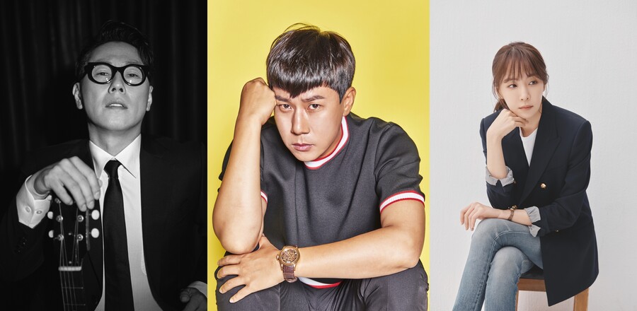 ▲ 가수 윤종신, 이상민, 김이나(왼쪽부터). 제공| 채널A