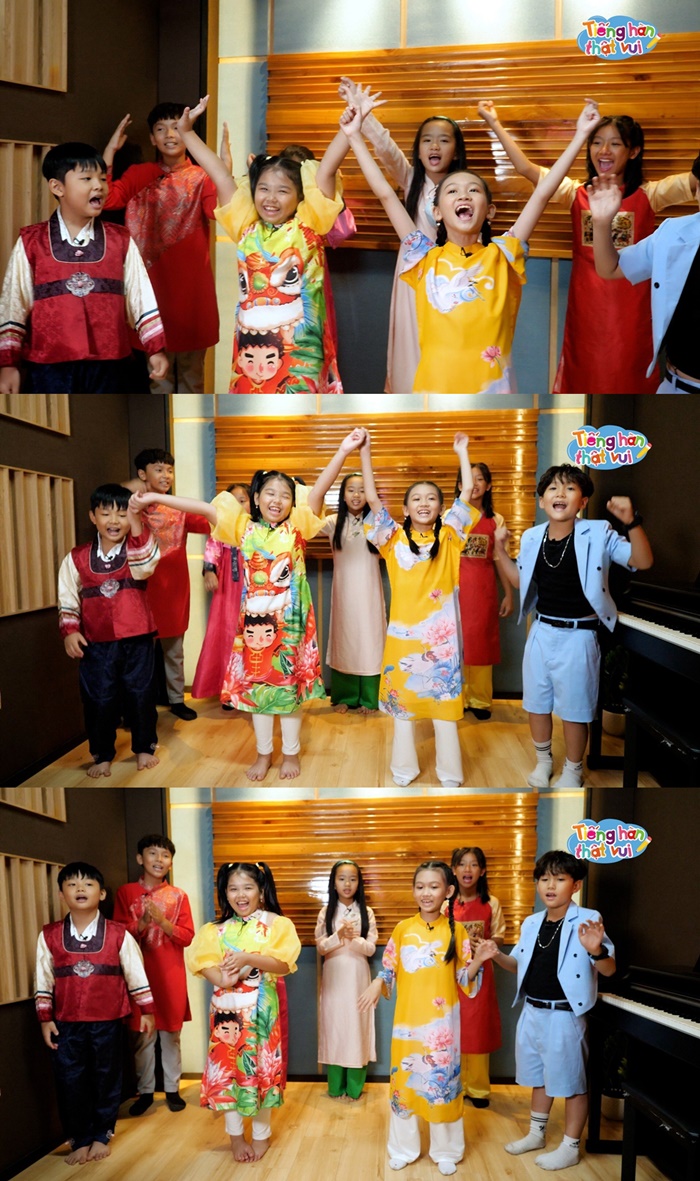 ▲ 베트남 정규방송 HTV '즐거운 한국어 공부'.제공ㅣ3IN COMMUNICATION
