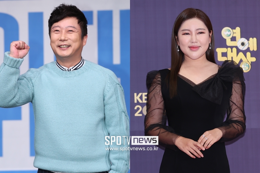 ▲ 코미디언 이수근(왼쪽)과 가수 송가인. 출처| 스포티비뉴스DB