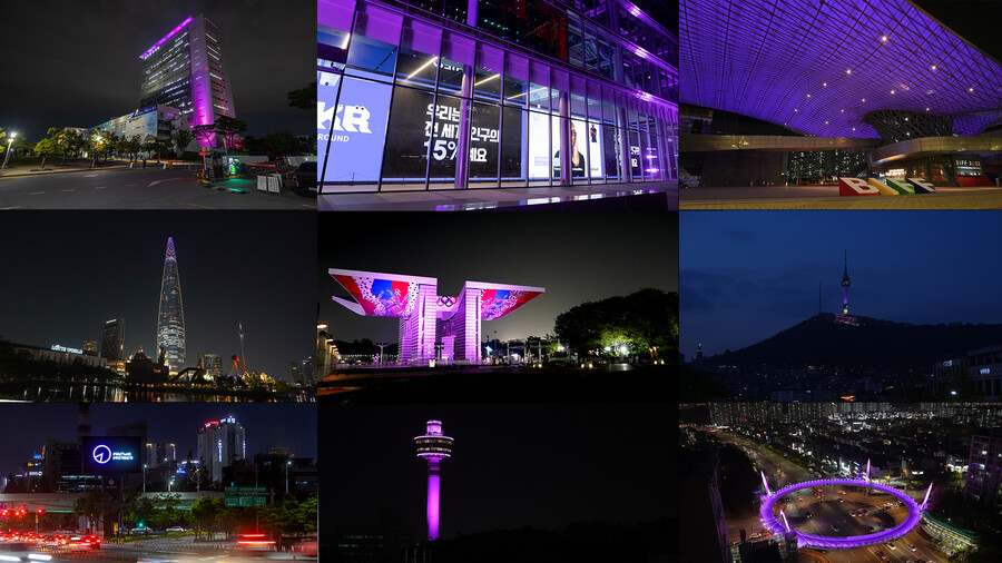 대한장애인체육회 '#WeThe15(위더피프틴)' 캠페인…"전국을 보랏빛으로"