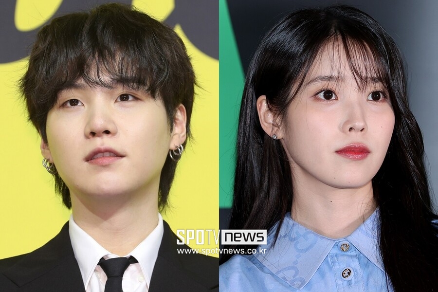 ▲ 슈가(왼쪽), 아이유 ⓒ곽혜미 기자