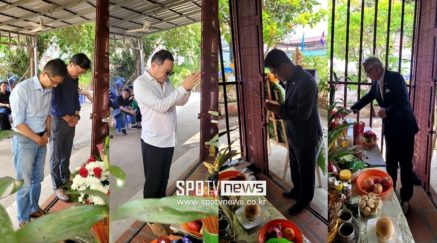 ▲ 고 서세원 캄보디아 임시 빈소. 제공|캄보디아한인회 박현옥 전 회장