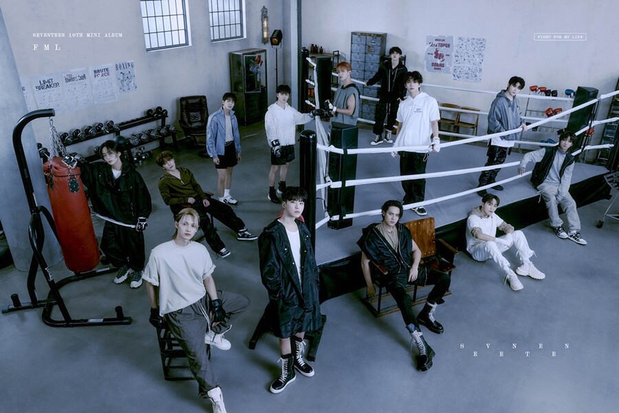 세븐틴 새 미니앨범, 선주문량 464만장 돌파…역대 K-팝 음반 최다