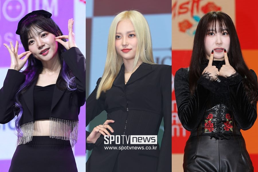 ▲ 라붐 출신 해인, CLC 출신 예은, 이채연(왼쪽부터). ⓒ곽혜미 기자 ⓒ스포티비뉴스DB
