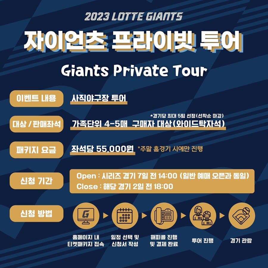 ▲ 자이언츠 프라이빗 투어 ⓒ롯데 자이언츠