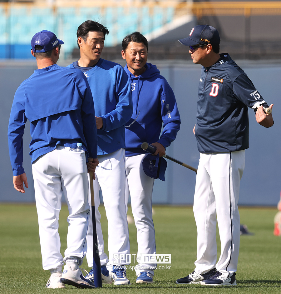▲ 정현욱 코치 권오준 코치 김한수 코치 ⓒ곽혜미 기자