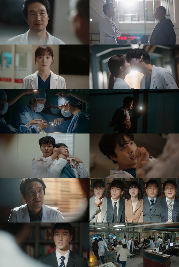 '김사부3' 한석규, 정전 속 휴대폰 불빛으로 수술성공…'우영우' 배우들 대거등장[TV핫샷]