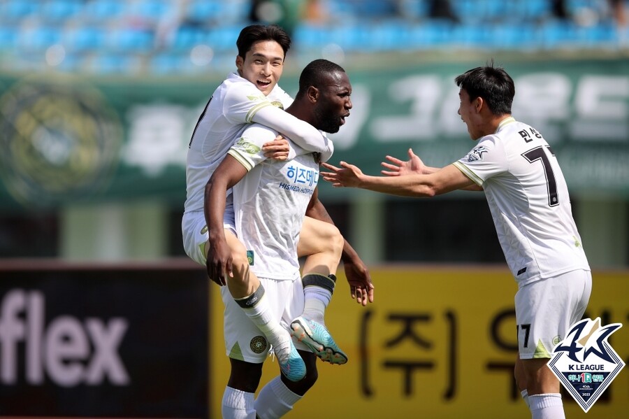 ▲ 김포FC의 무패 행진이 매우 예사롭지 않다 ⓒ한국프로축구연맹