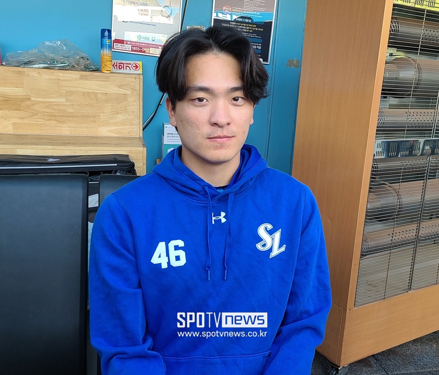 ▲ 삼성 라이온즈 이재희 ⓒ 김민경 기자