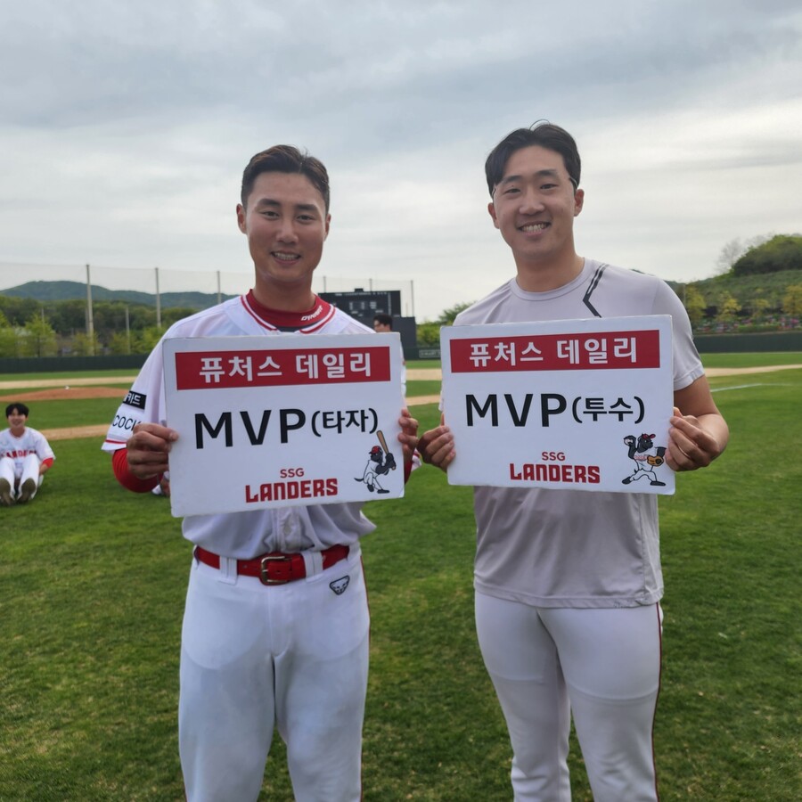 ‘이거연 대타 끝내기+김민준 3안타+허민혁 호투’ SSG 퓨처스팀, LG 2군에 끝내기 승리
