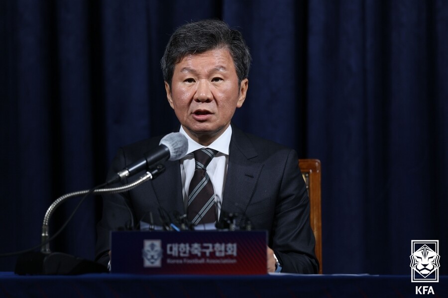 [SPO 현장] '쓴 소리 들을 각오 됐나' 정몽규 협회장, 상근 부회장 임명-해설위원 초빙 "다양한 분들 모셨으니 잘 반영하겠다"