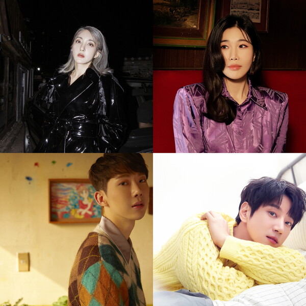 ▲ '쇼퀸' 심사위원으로 활약할 바다, 이해리, 황치열, 조권(왼쪽 위부터 시계방향). 제공|각 소속사