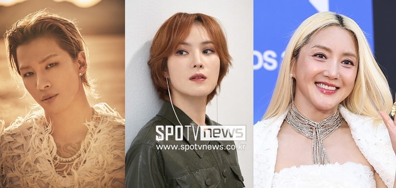 ▲ 세븐, 이다해 결혼식 축가를 맡은 태양, 거미, 바다(왼쪽부터).  ⓒ곽혜미 기자, 더블랙레이블 제공
