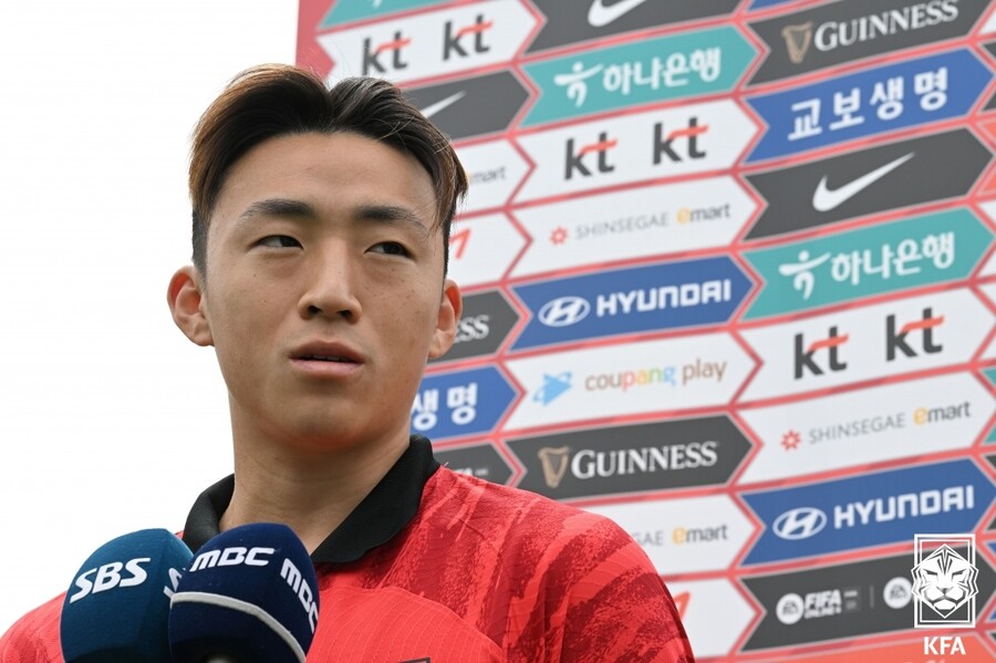 ▲ 7일 U-20 월드컵을 위한 출국을 앞두고 마지막 각오를 밝히는 이지한 ⓒ 대한축구협회