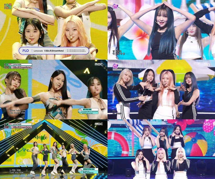 ▲ 드림노트. 제공| MBC '쇼 음악중심', SBS '인기가요' 화면 캡처