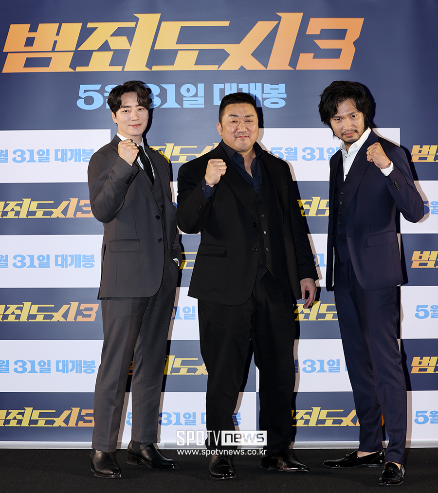 ▲ 이준혁 마동석 아오키 무네타카 ⓒ곽혜미 기자