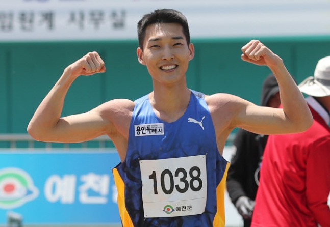 '월드 클래스' 우상혁, 항저우 아시안게임 국가대표 선발전 1위