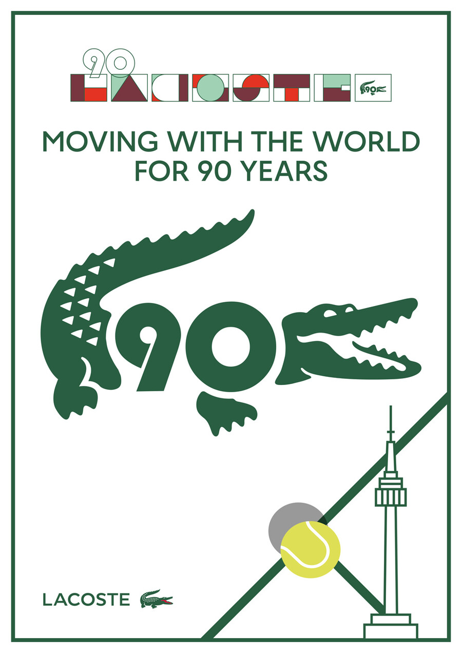​▲ 라코스테(LACOSTE)가 브랜드 창립 90주년 ⓒ라코스테