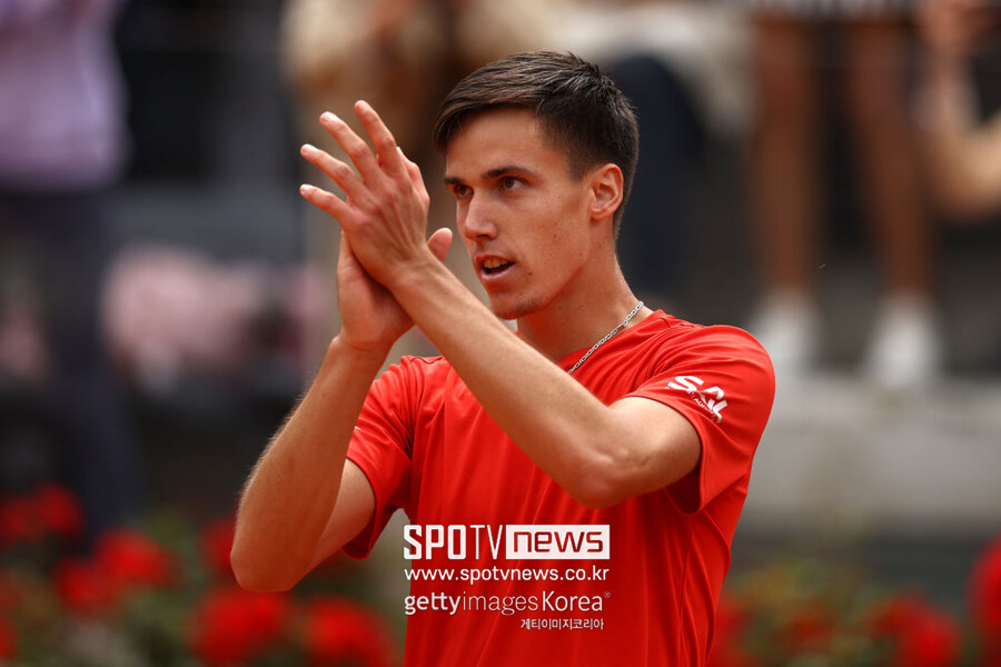 ▲ 2023 ATP 투어 로마오픈 단식 3회전에서 카를로스 알카라스를 이긴 파비안 마로잔