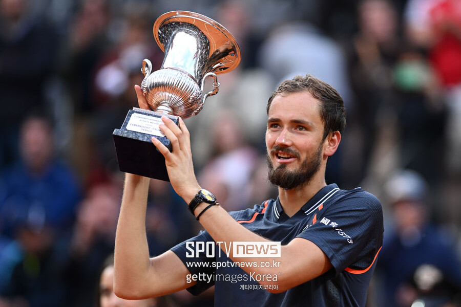▲ 2023 ATP 투어 로마오픈에서 우승한 다닐 메드베데프