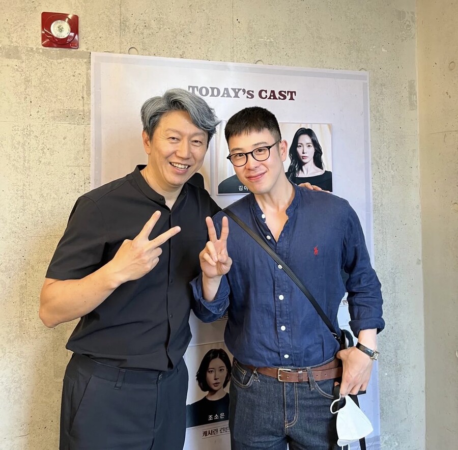 ▲ 김수로(왼쪽), 피오. 출처| 김수로 SNS