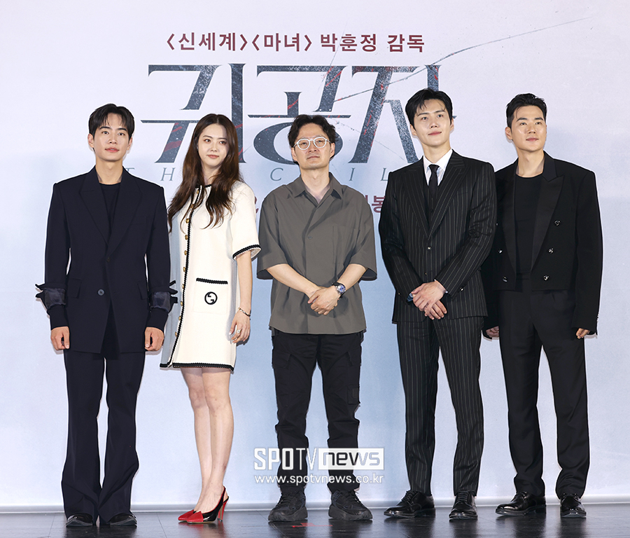 ▲ 강태주 고아라 김훈정 감독 김선호 김강우 ⓒ곽혜미 기자