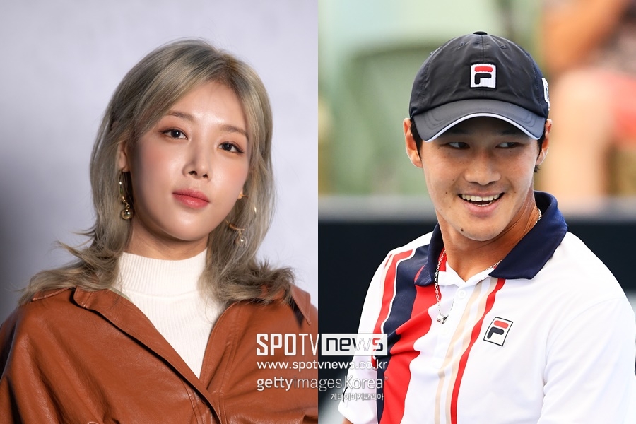 ▲ 열애를 인정한 유빈(왼쪽), 권순우.  ⓒ곽혜미 기자,  ⓒgettyimages
