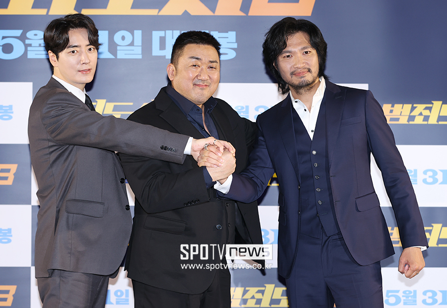 ▲ 이준혁 마동석 아오키 무네타카 ⓒ곽혜미 기자