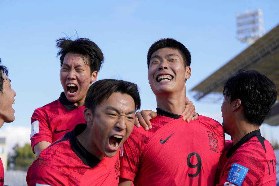 ▲ 한국 20세 이하 축구대표팀이 프랑스를 제압하고 U-20 월드컵을 승리로 출발했다 ⓒ 연합뉴스/AP