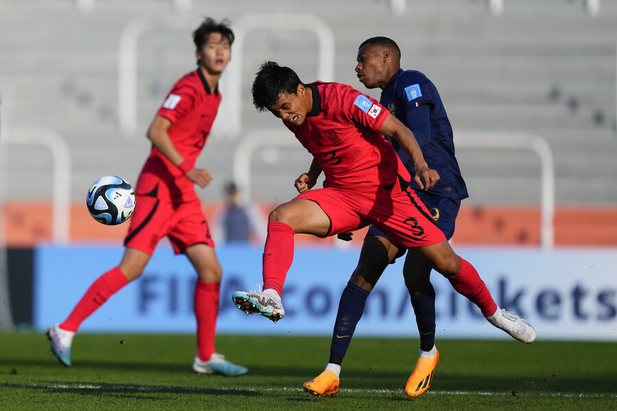 ▲ 한국 U-20 대표팀 투혼 ⓒ연합뉴스/AP