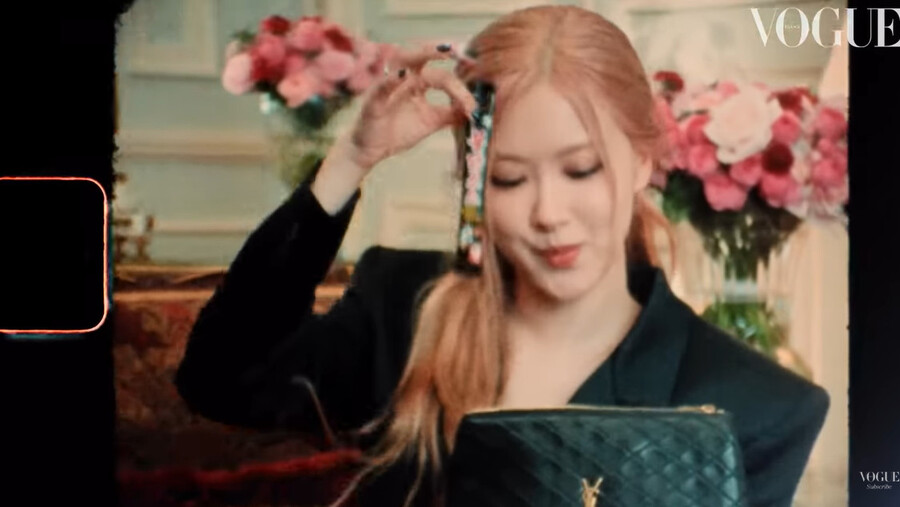 ▲ 블랙핑크 로제. 출처ㅣ보그 프랑스 유튜브 영상 캡처
