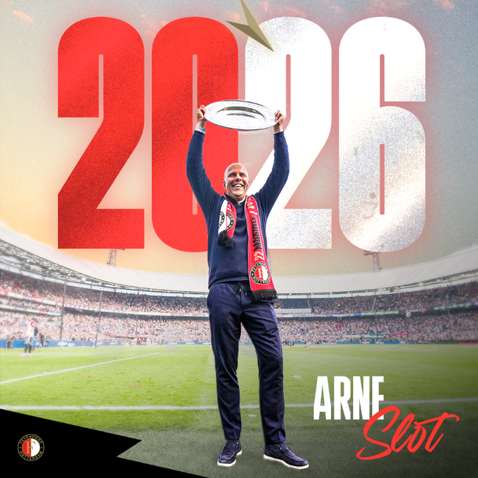 ▲ 아르네 슬롯 감독이 2026년까지 페예노르트를 지휘한다. ⓒ페예노르트 홈페이지