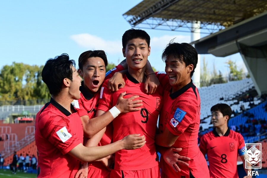 ▲ 프랑스와 조별리그 1차전 짜릿한 승리 ⓒ대한축구협회