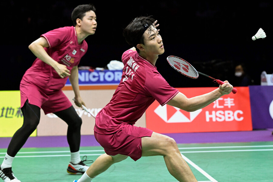 ▲ 강민혁(앞)과 서승재 ⓒ연합뉴스/AFP