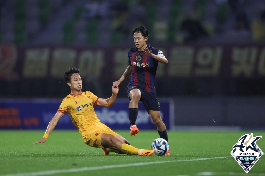 ▲ 광주FC전 교체 출전한 이승우. ⓒ한국프로축구연맹