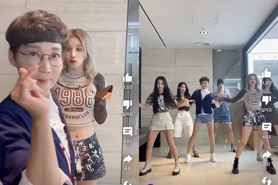 '귄카' 팽현숙, (여자)아이들 사이에서도 돋보이네 "비율 무슨일"