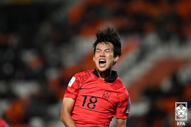 ▲ 온두라스전 동점 골을 넣은 박승호 ⓒ대한축구협회