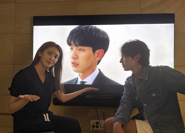▲ 한서인(왼쪽), 송지호. 출처| 한서인 인스타그램