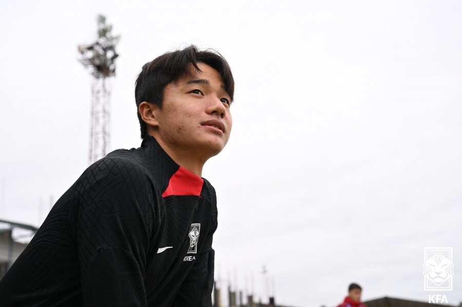 ▲ 20세 이하 축구대표팀 박창우 ⓒ대한축구협회