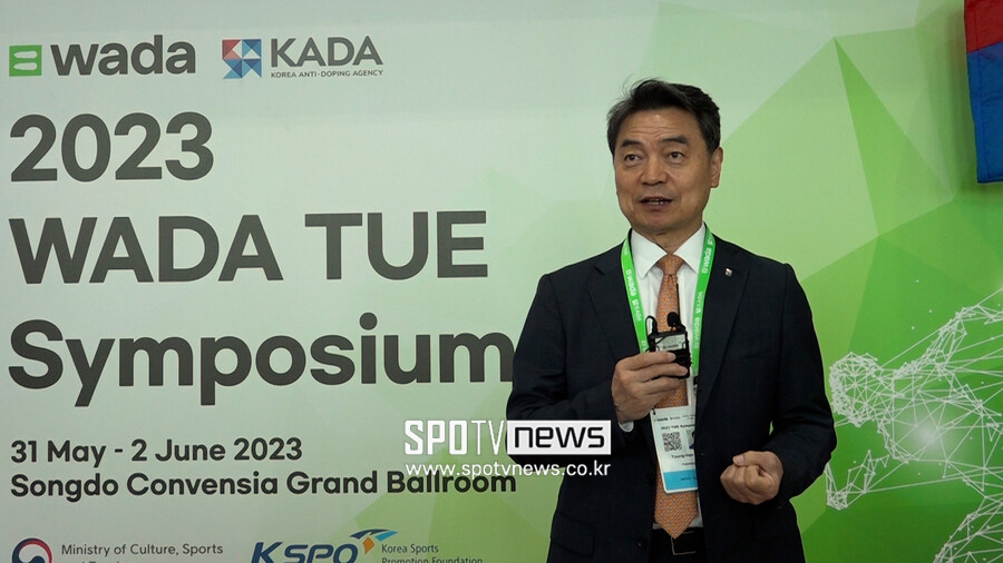 ▲ 이영희 한국도핑방지위원회(KADA) 회장은 "아시아 최초로 열리는 이번 WADA TUE 심포지엄은 아시아 국가의 특수한 환경을 (올곳이) 반영할 수 있는 좋은 기회"라고 설명했다. ⓒ 송도, 이강유 기자